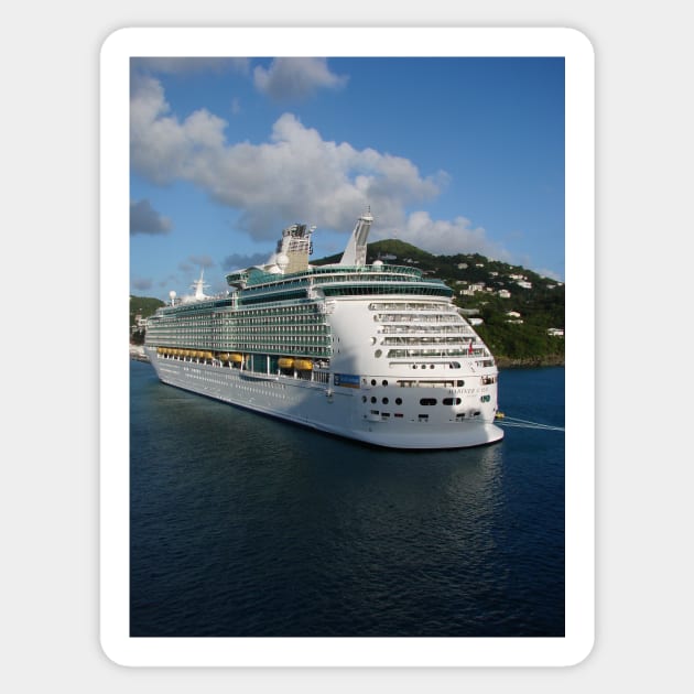 Mariner of the Seas in St. Thomas, USVI Sticker by tgass